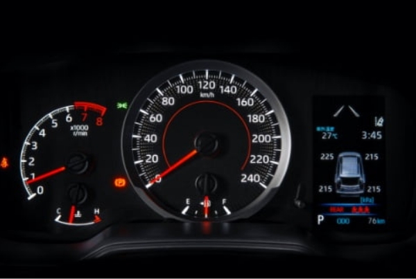 RAV4 Tire Pressure Monitoring Display
